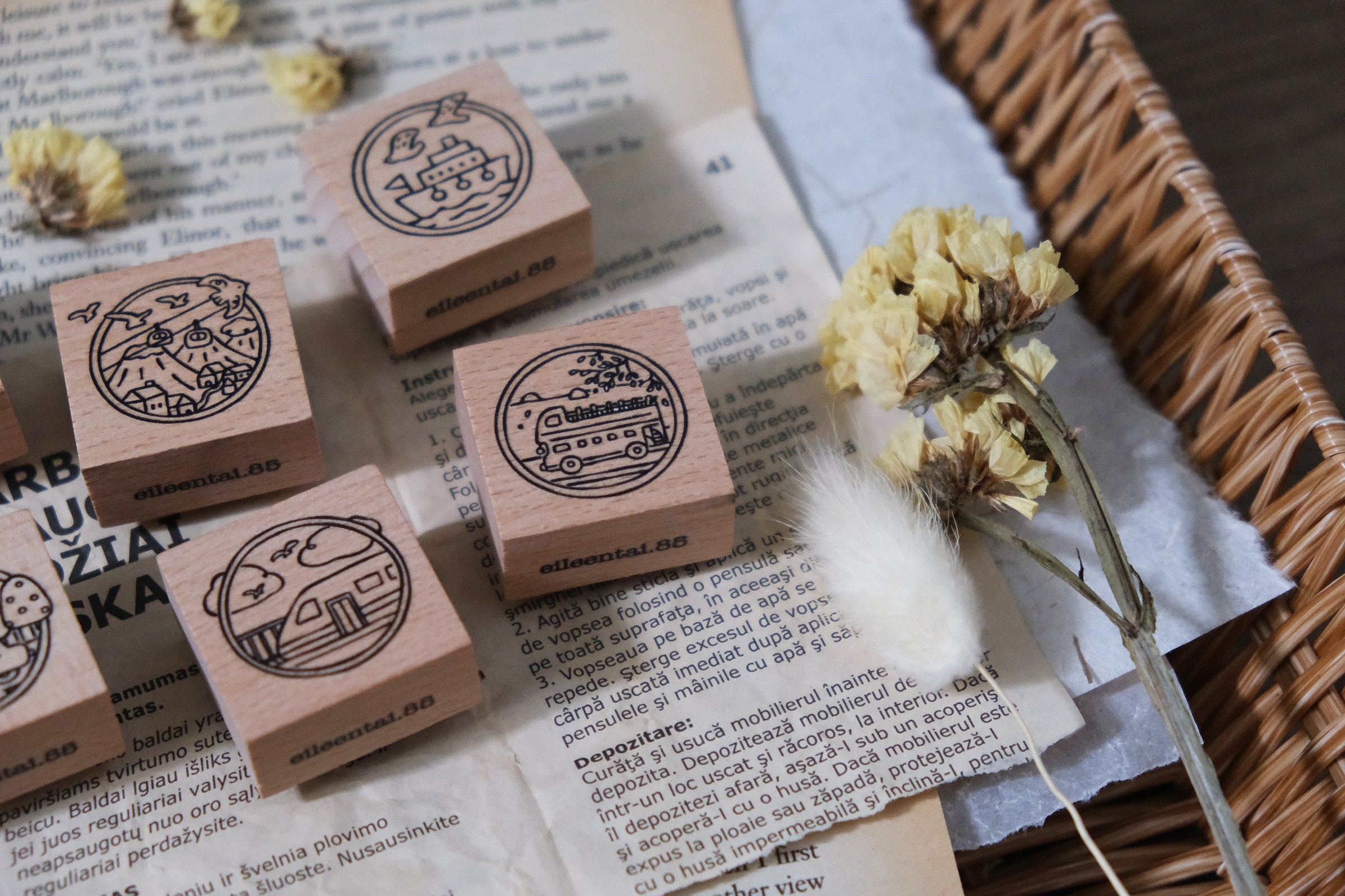 Let's Go Rubber Stamp (6 designs, sold separately)
