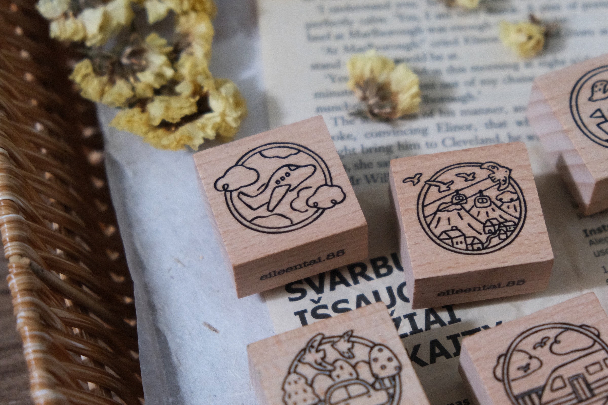 Let's Go Rubber Stamp (6 designs, sold separately)