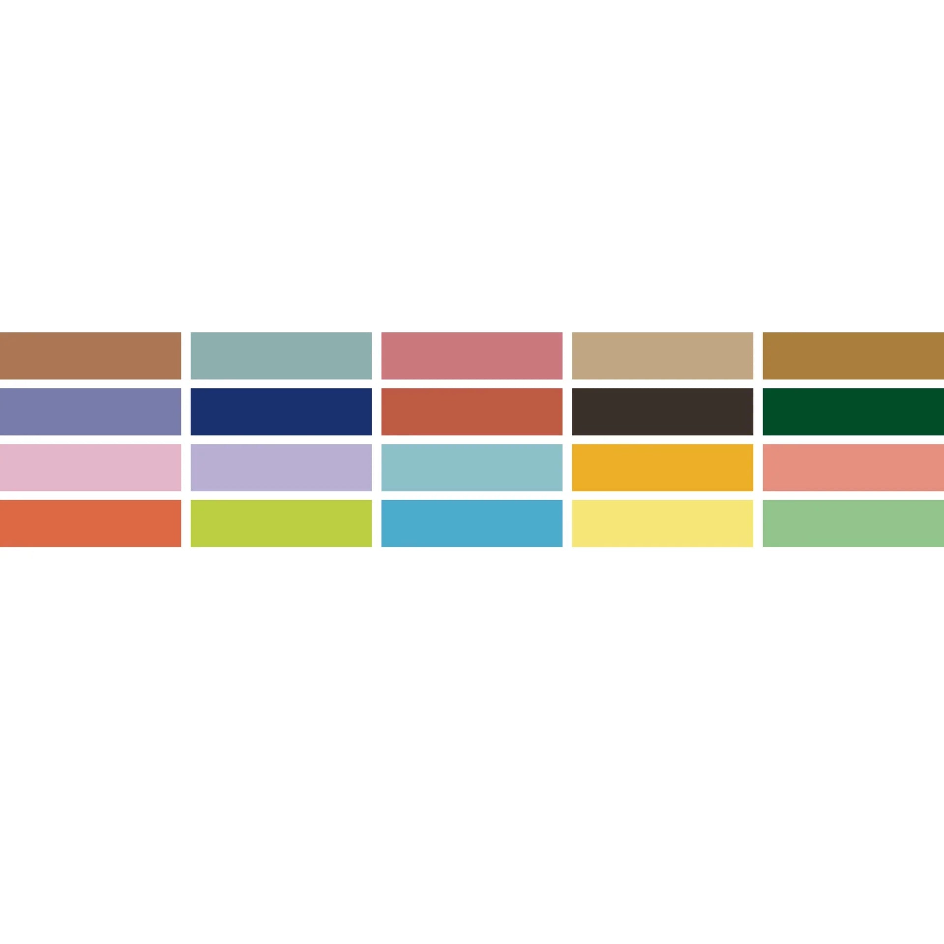 MT Tape - Set of 20 Light & Muted Colour MT20P006