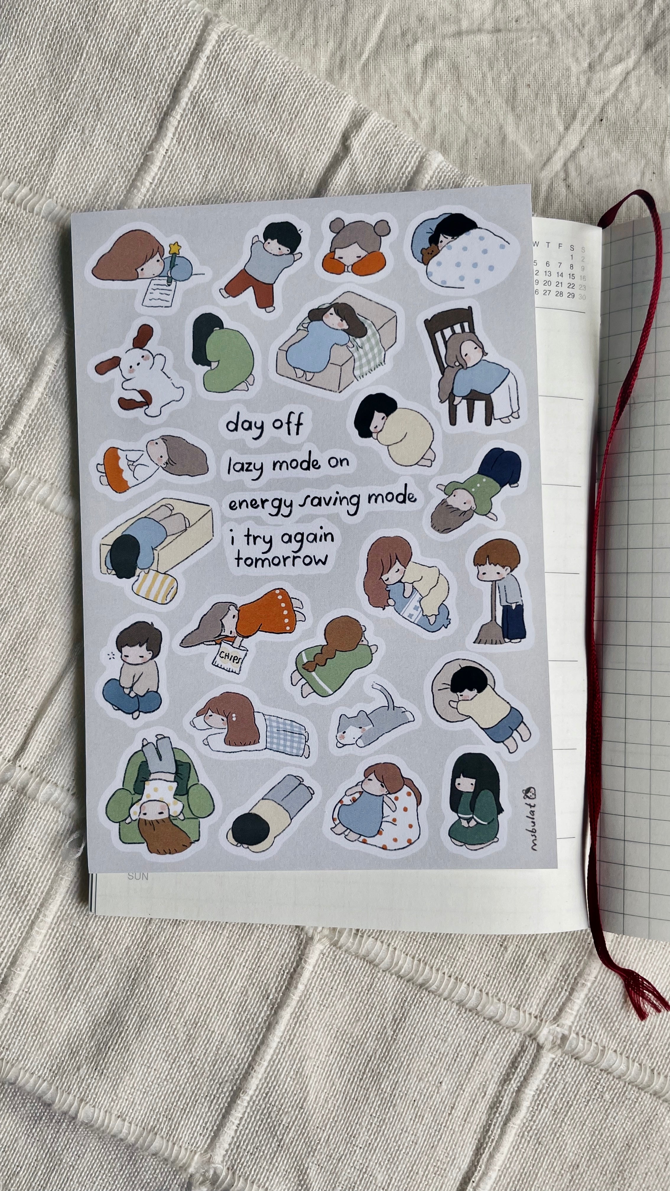 Msbulat Me no energy Stickers