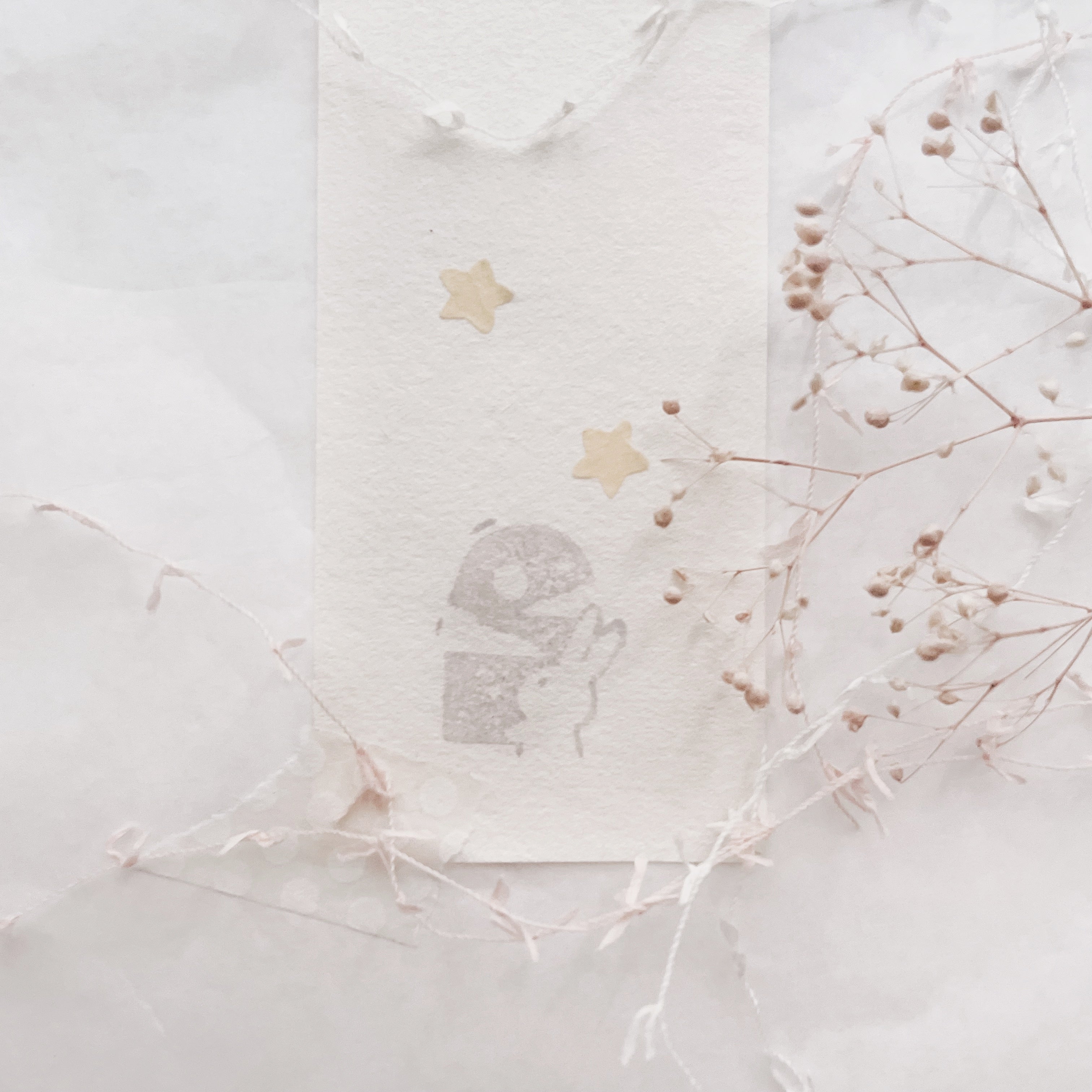 msbulat A Blooming Life: Moon Through the Window (Rabbit) Rubber Stamp