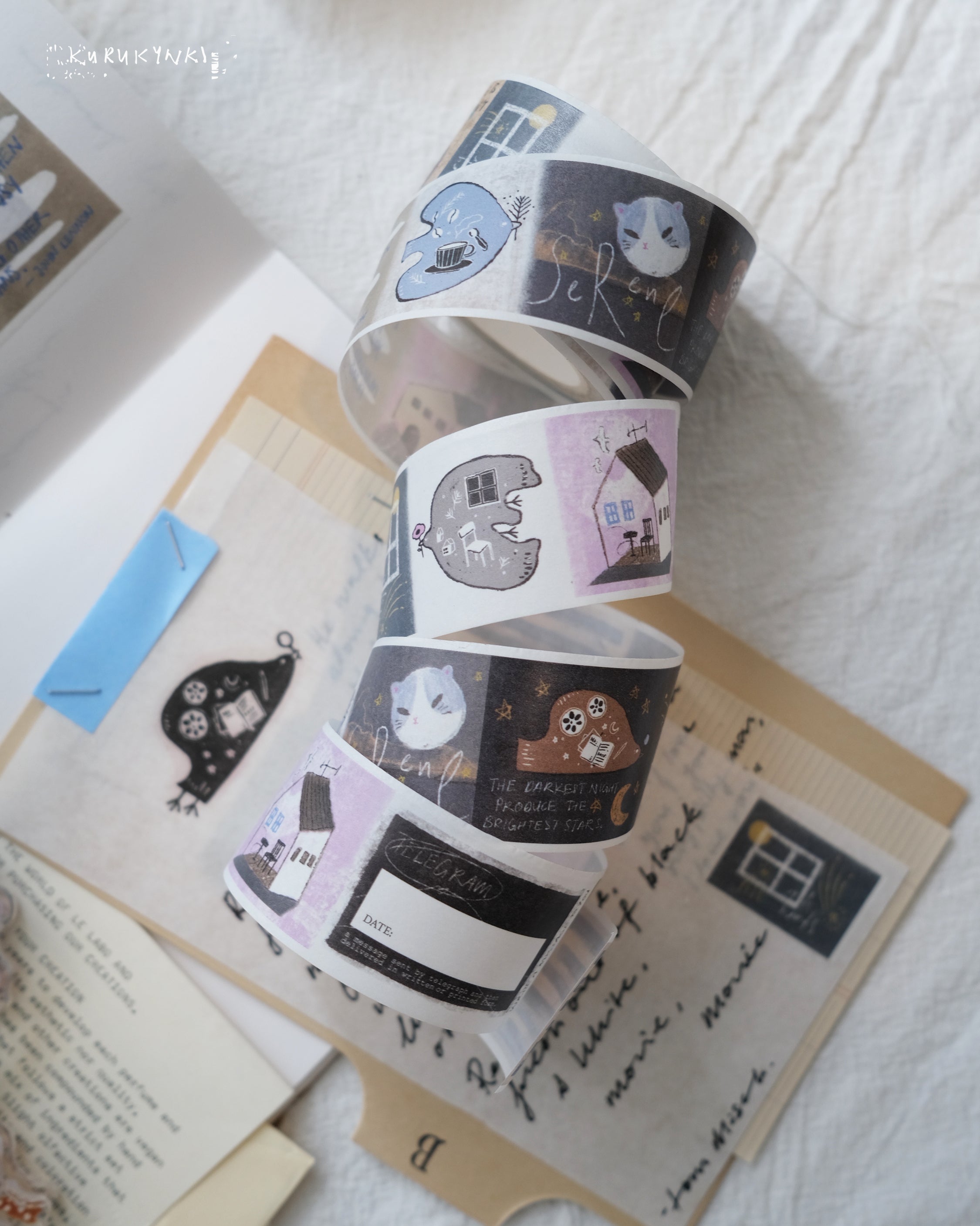 Kurukynki Nonchalant Washi Tape