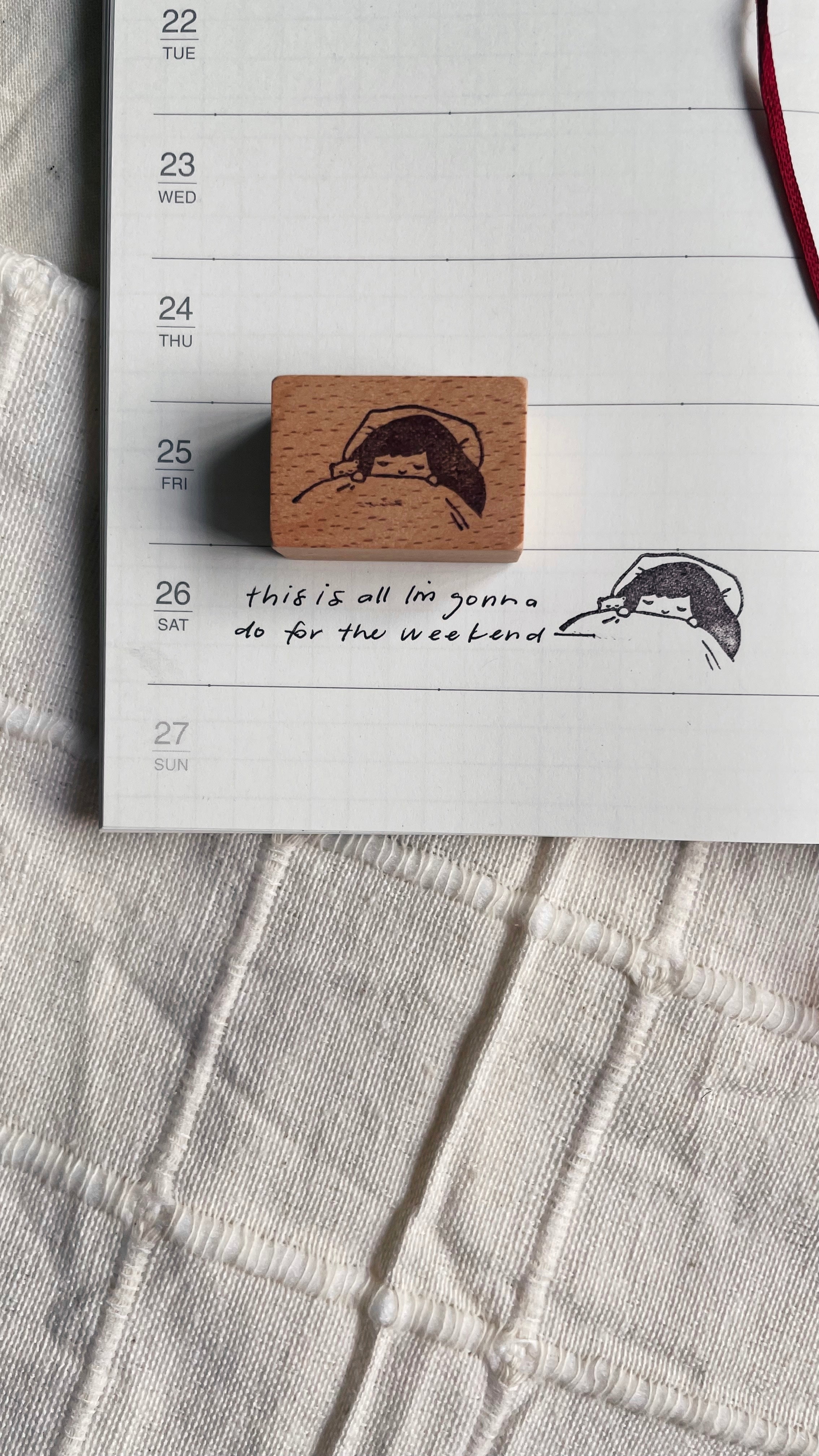 msbulat Rubber Stamp: Not Getting Up