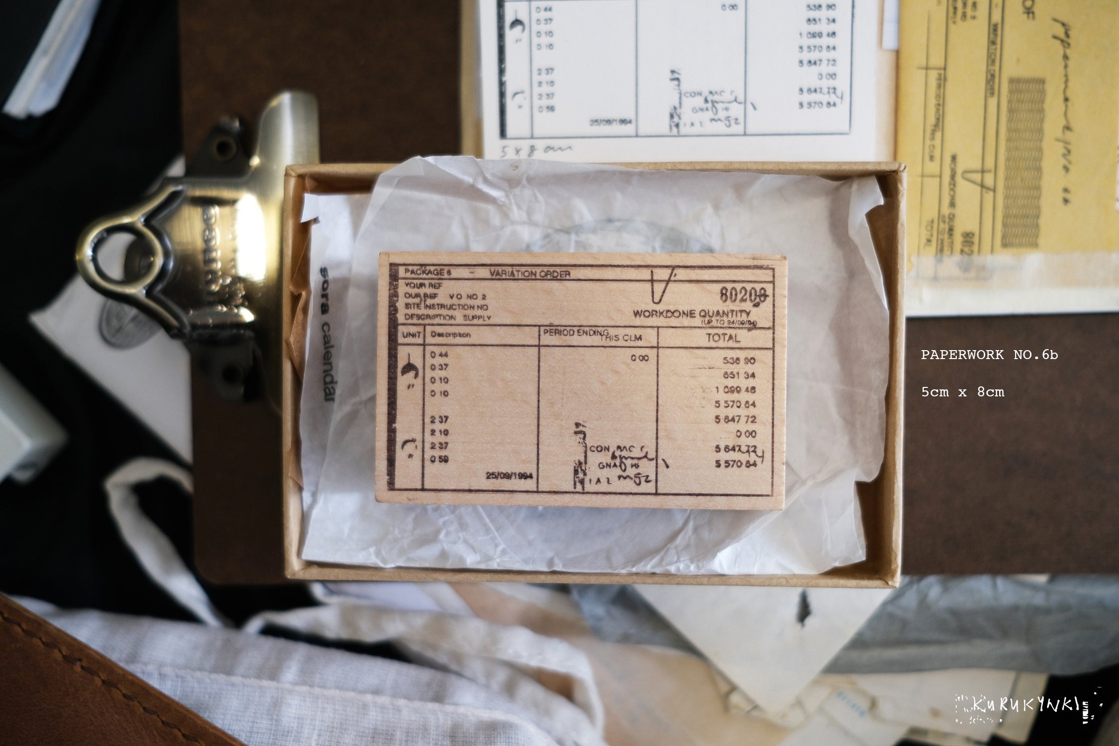 Kurukynki Paperwork Rubber Stamp Series (9 types)
