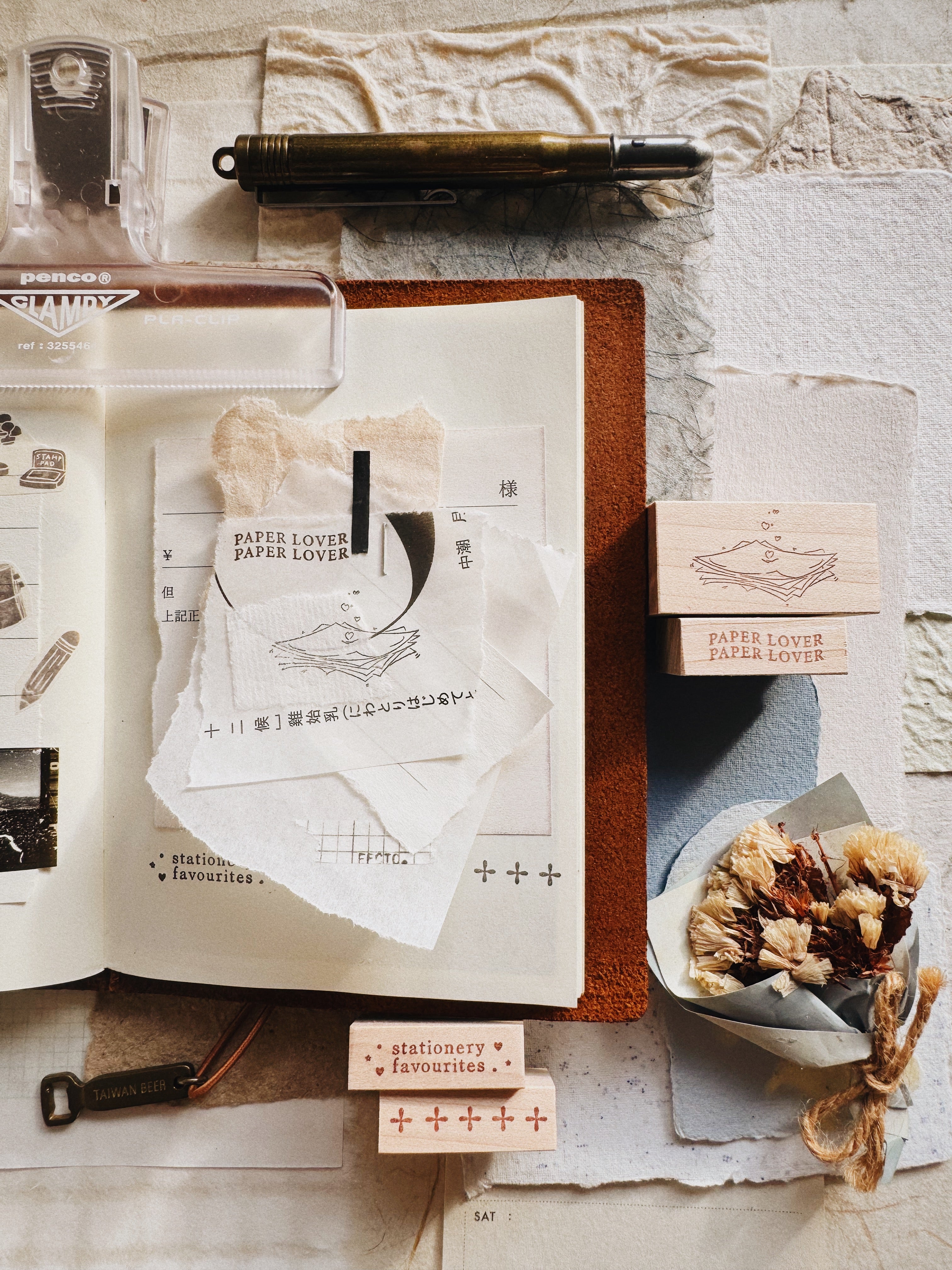 Penspapersplanner Series 8 Rubber Stamps: Stationery (7 designs)