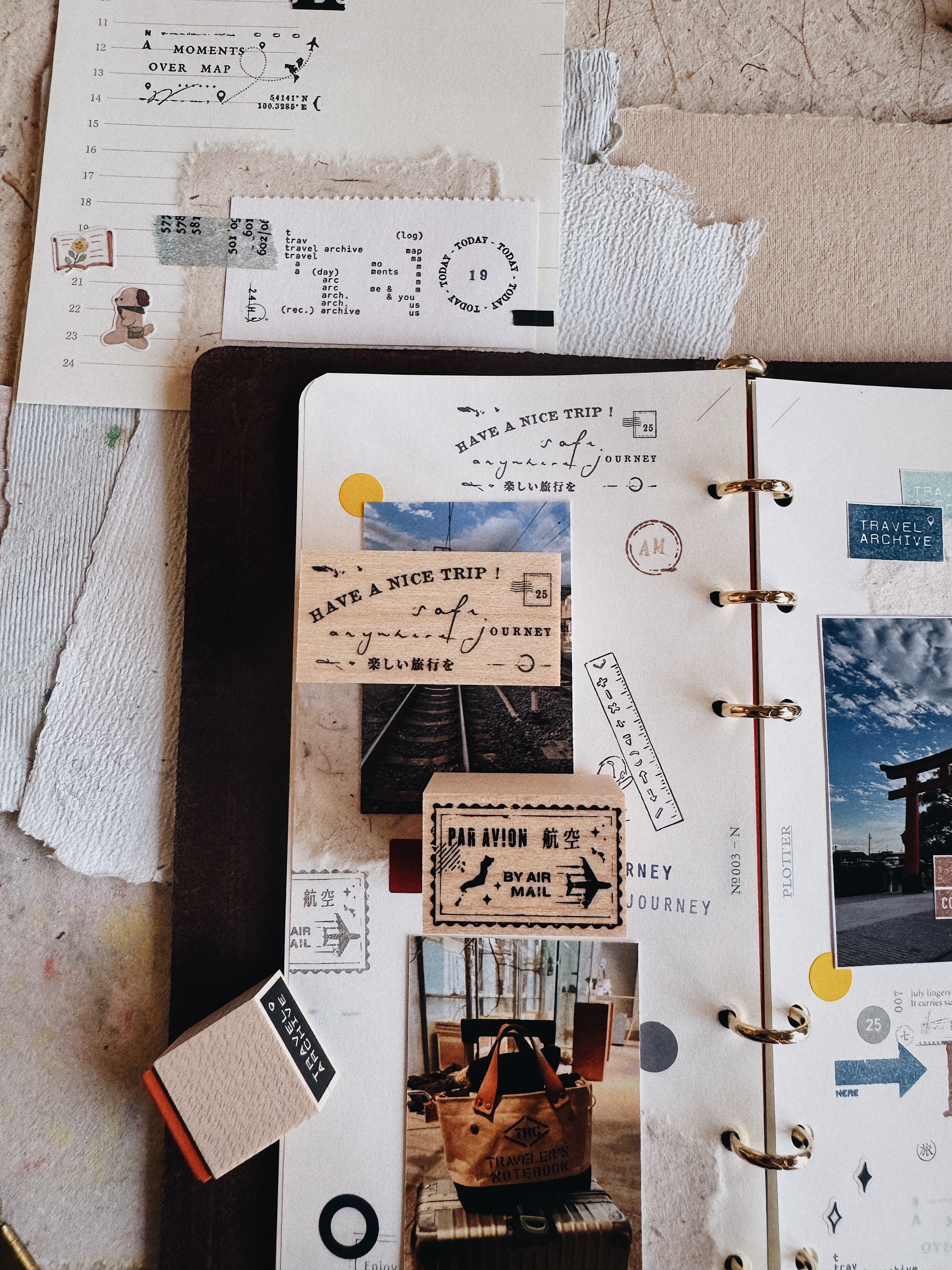 Penspapersplanner Travel Series Rubber Stamps (13 designs)