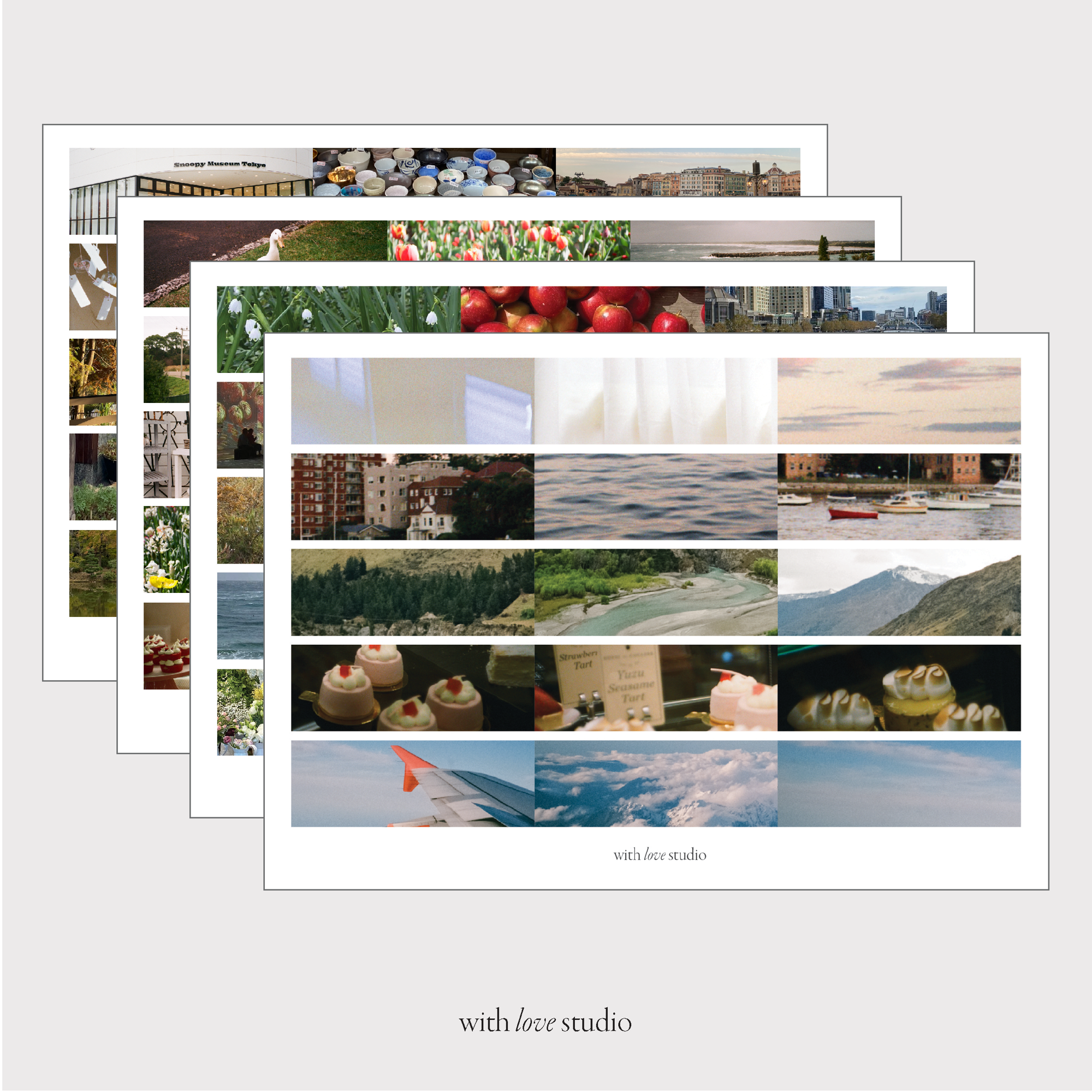 The Places We Walked Sticker Sheet (4 designs)