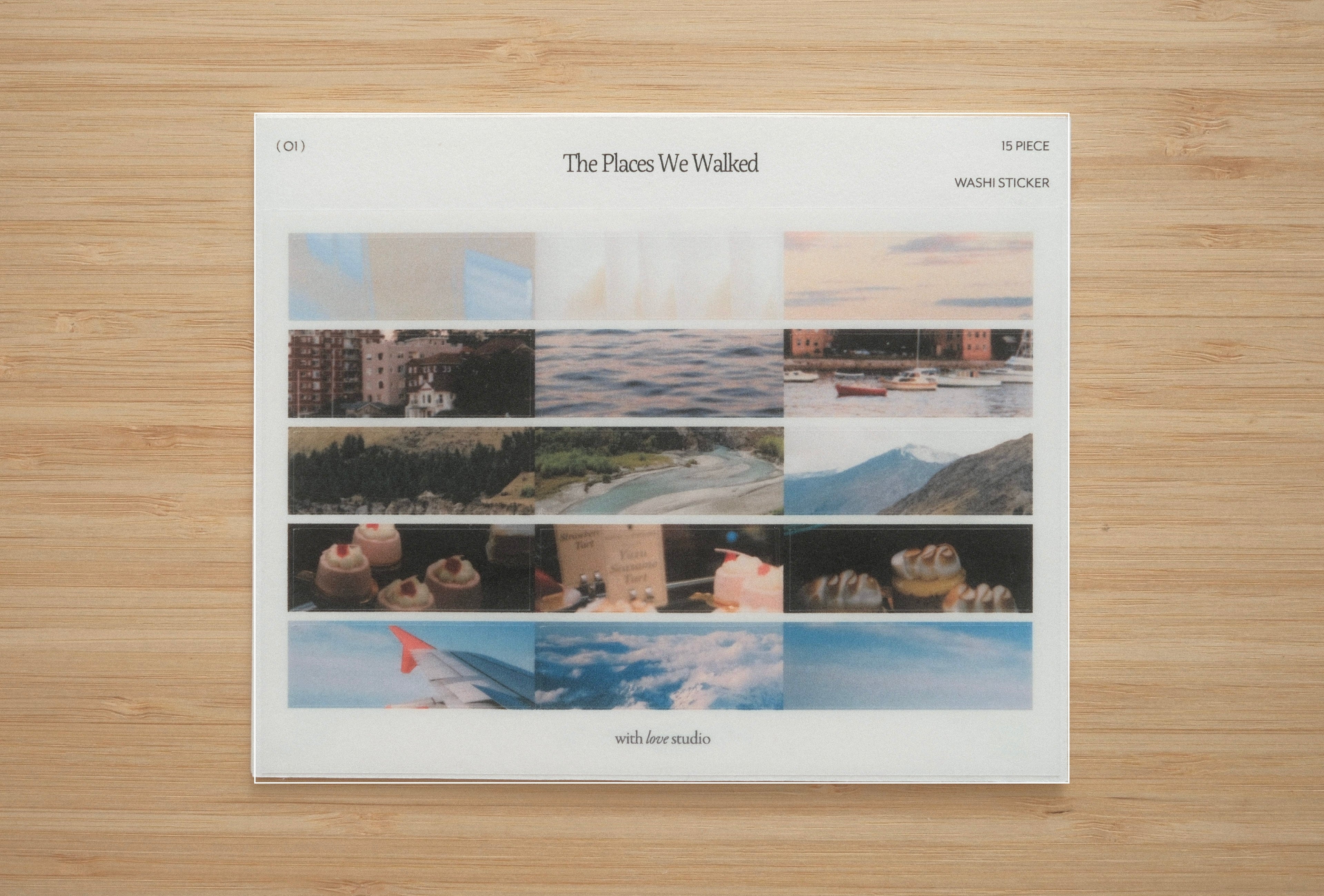 The Places We Walked Sticker Sheet (4 designs)