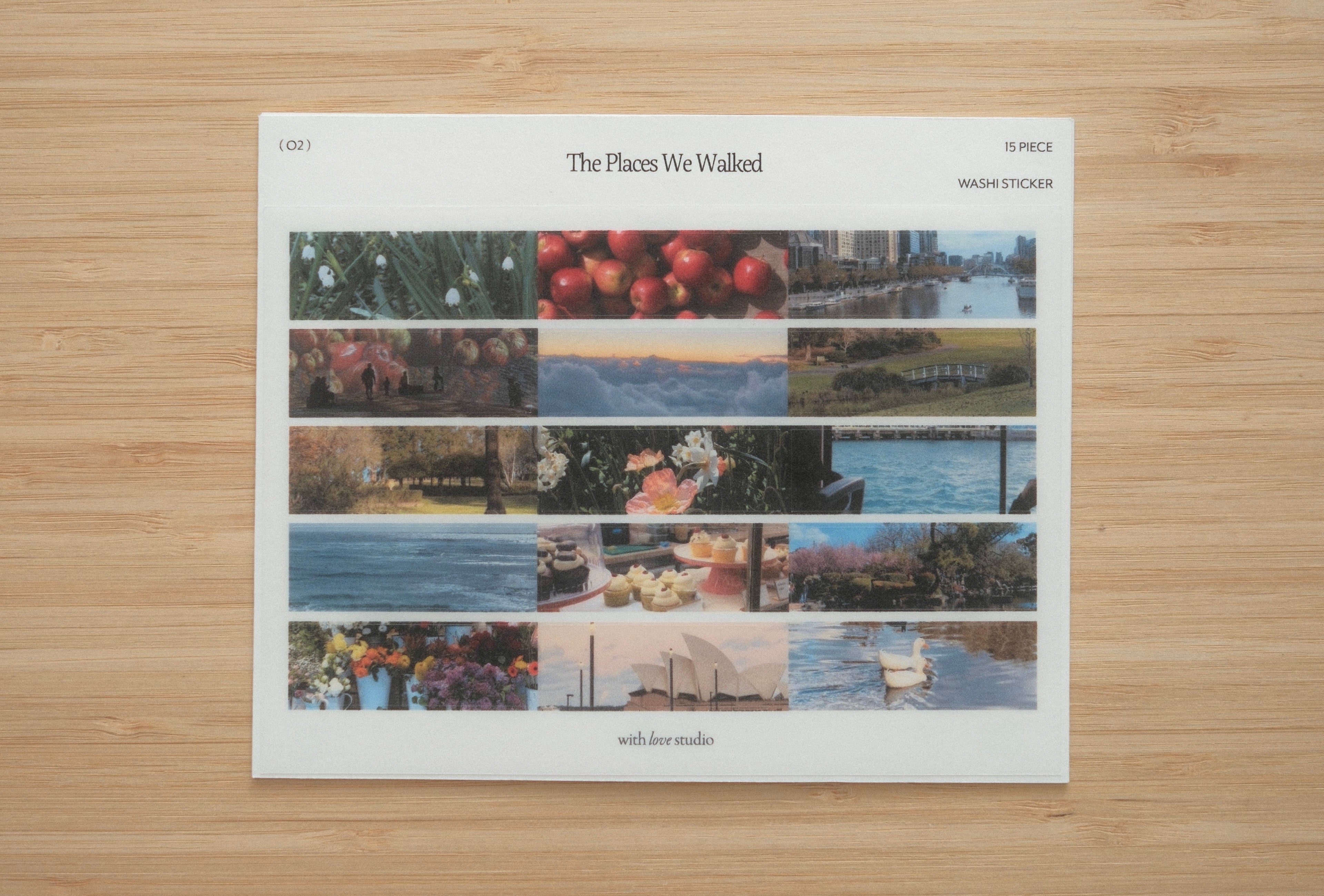 The Places We Walked Sticker Sheet (4 designs)