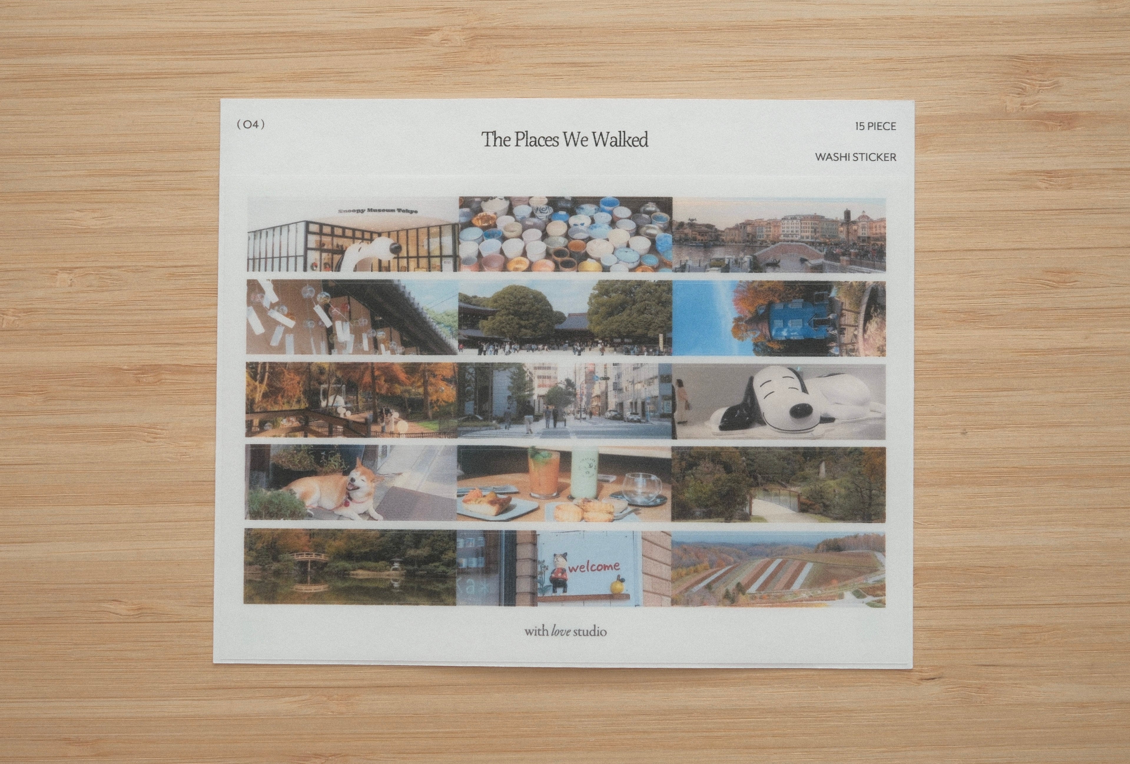 The Places We Walked Sticker Sheet (4 designs)