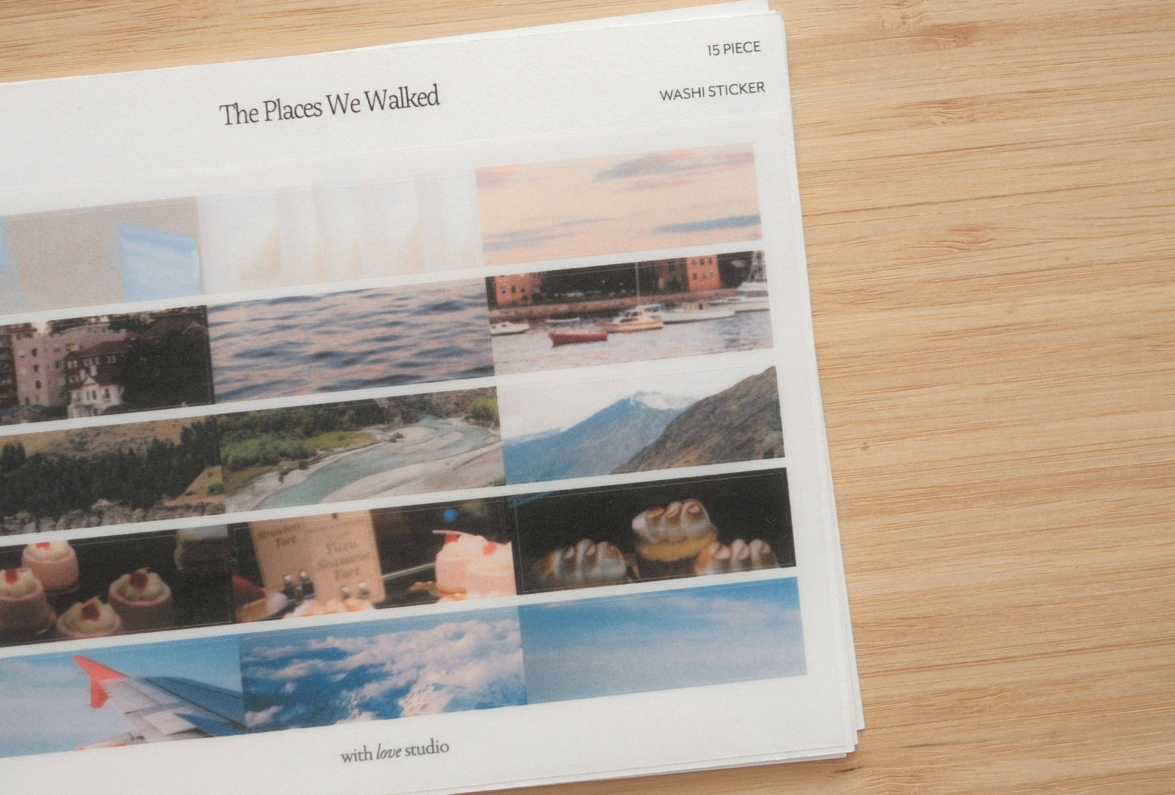 The Places We Walked Sticker Sheet (4 designs)