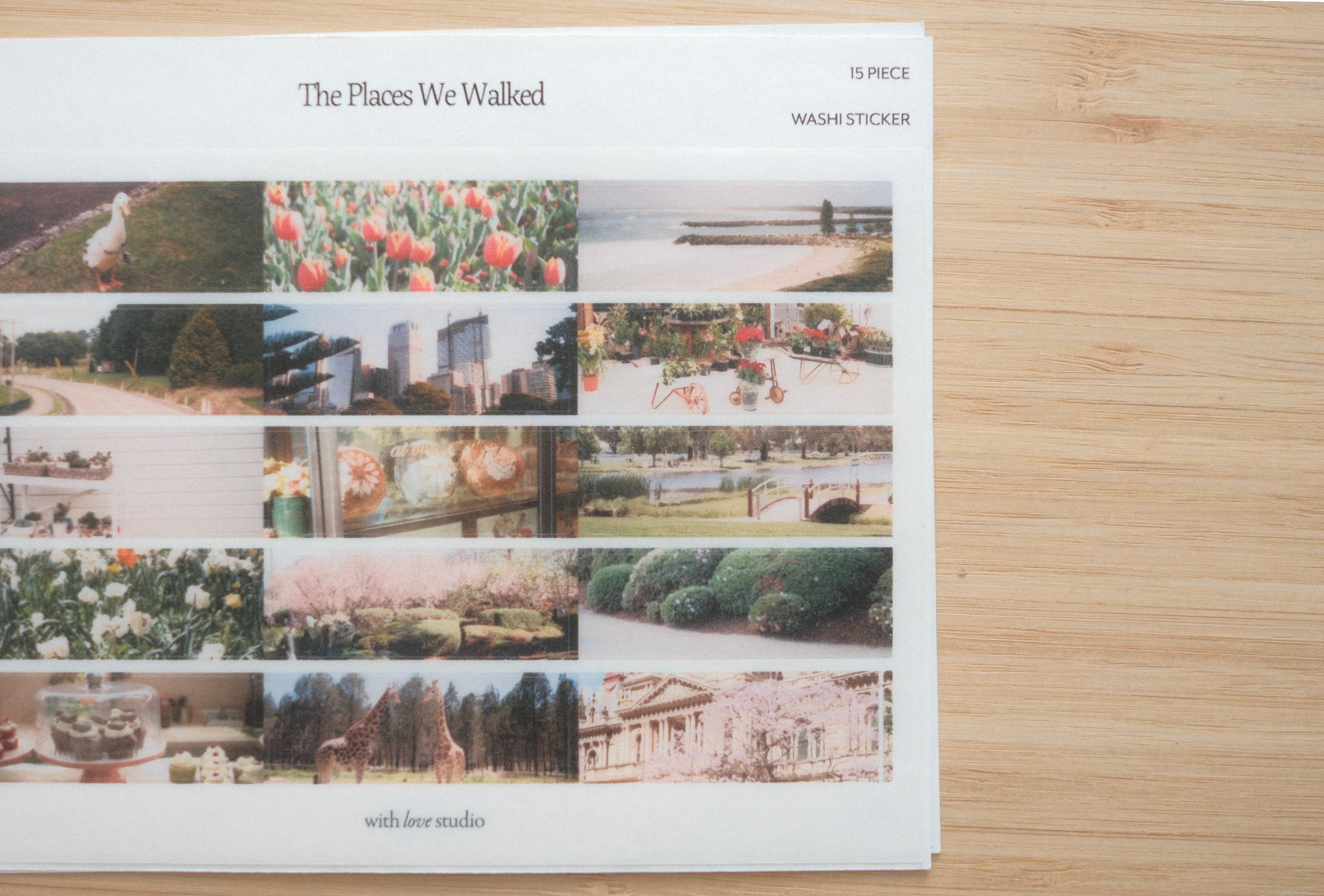 The Places We Walked Sticker Sheet (4 designs)
