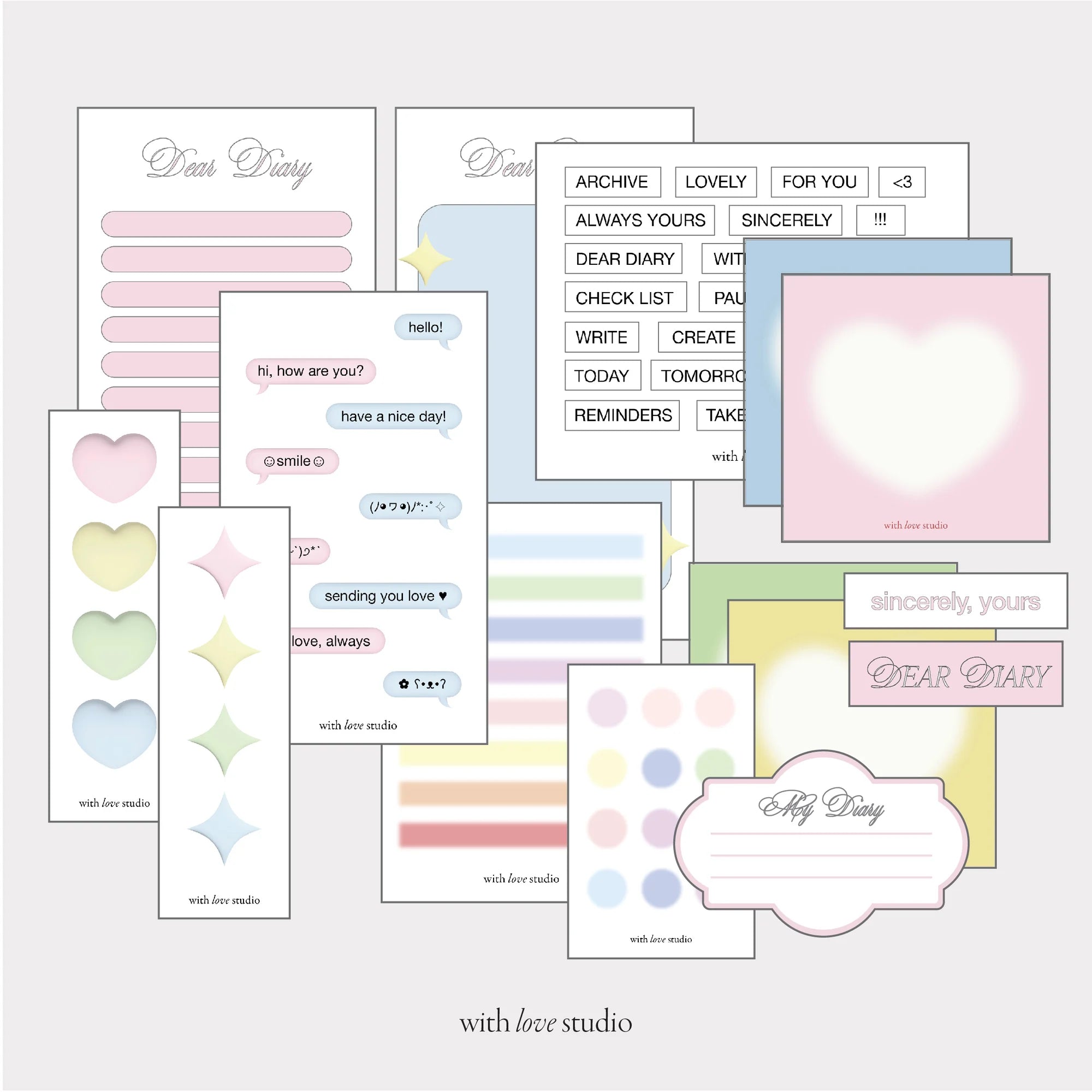 Dear Diary Deco Pack