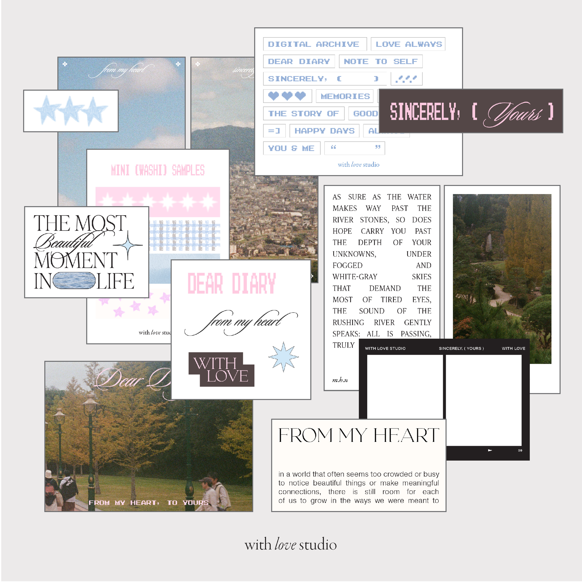Dear Diary, Sincerely (Yours) Deco Pack