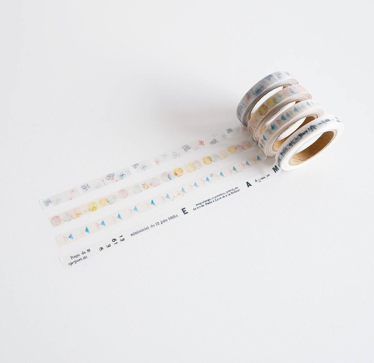 Yohaku Original Washi Tape 7mm- (L-008) Tabibito