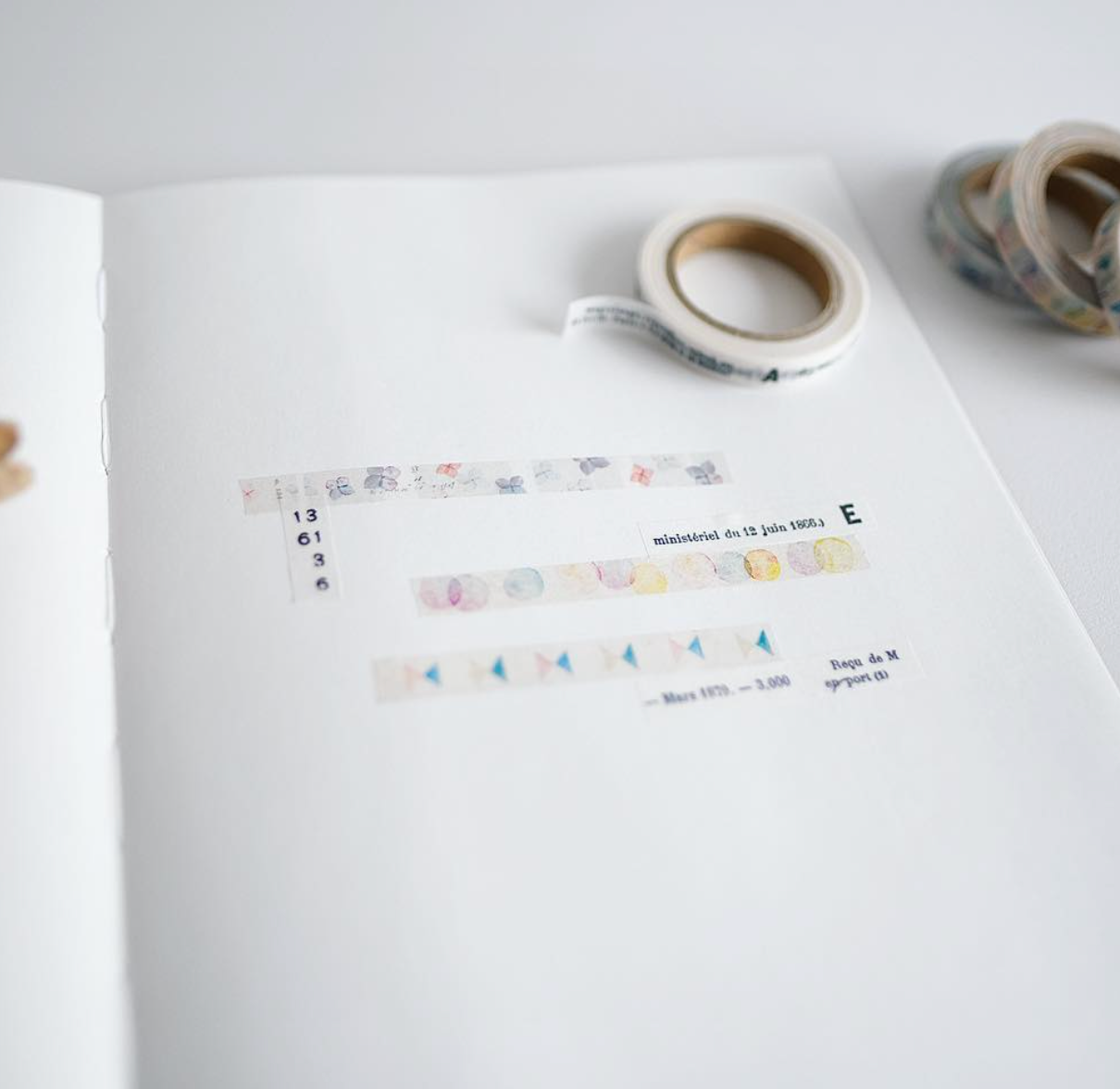 Yohaku Original Washi Tape 7mm- (L-008) Tabibito