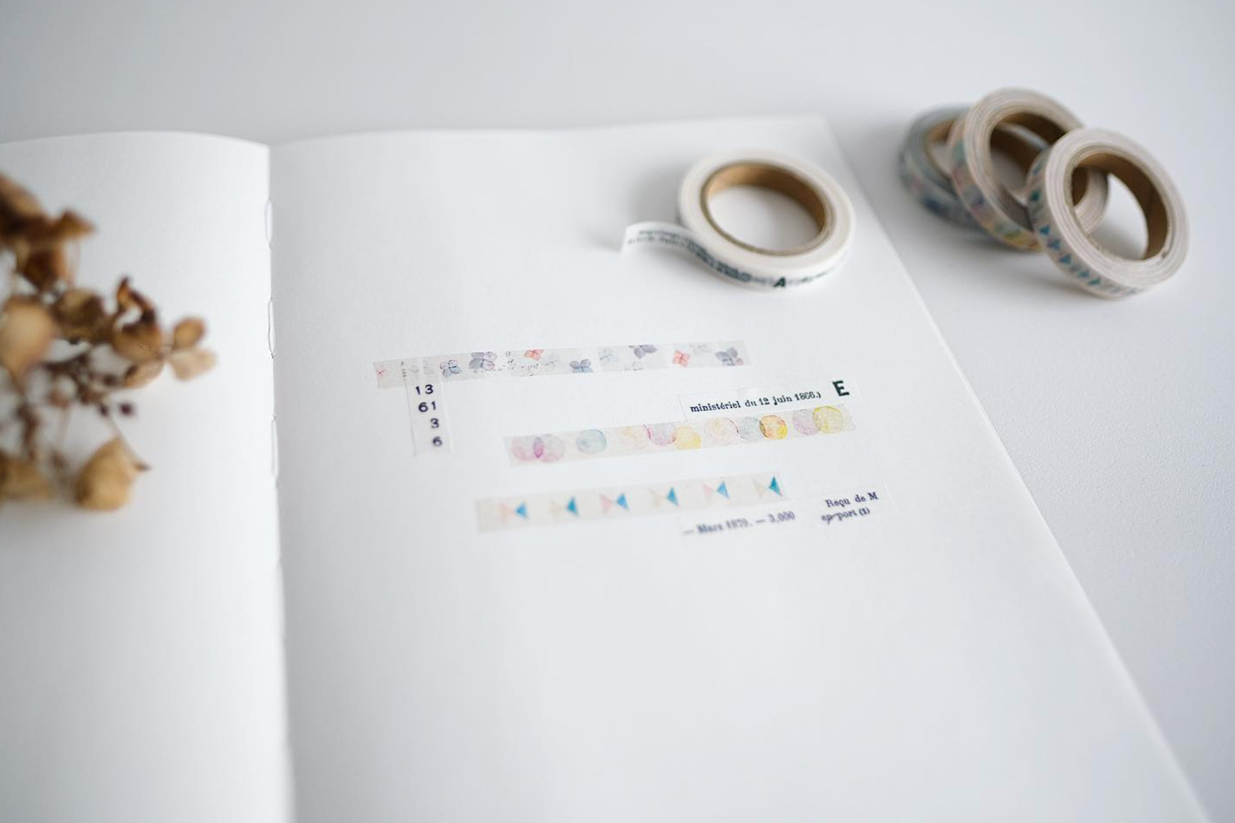 Yohaku Original Washi Tape 7mm- (L-008) Tabibito