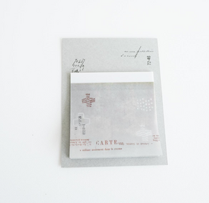 Yohaku Tracing Paper Sticky Note- (M-102) Note Stitch