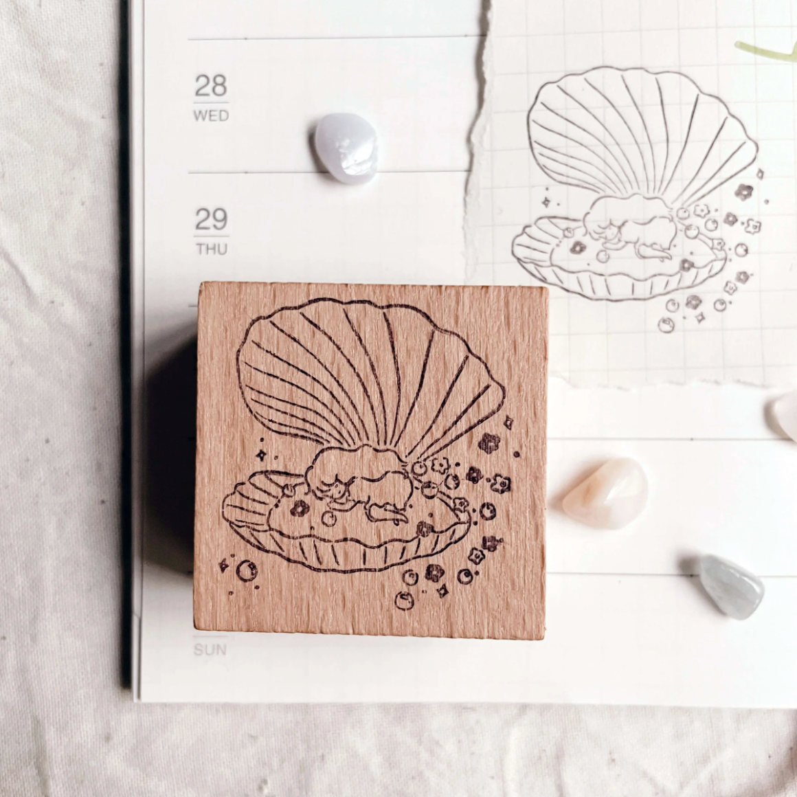 msbulat It's OK to be in my shell Rubber Stamp