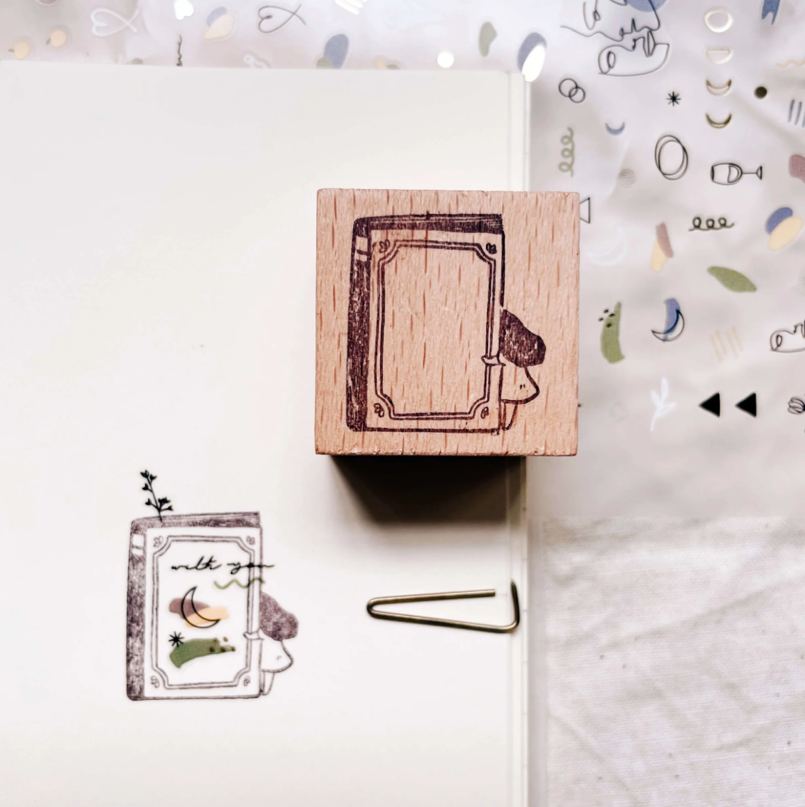 msbulat Booked me some joy Rubber Stamp