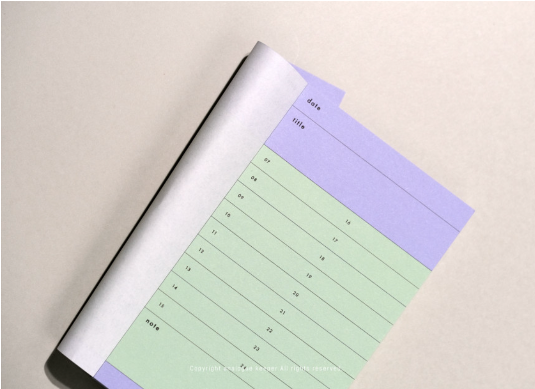 Analogue Keeper Daily Memo Pad (3 types)