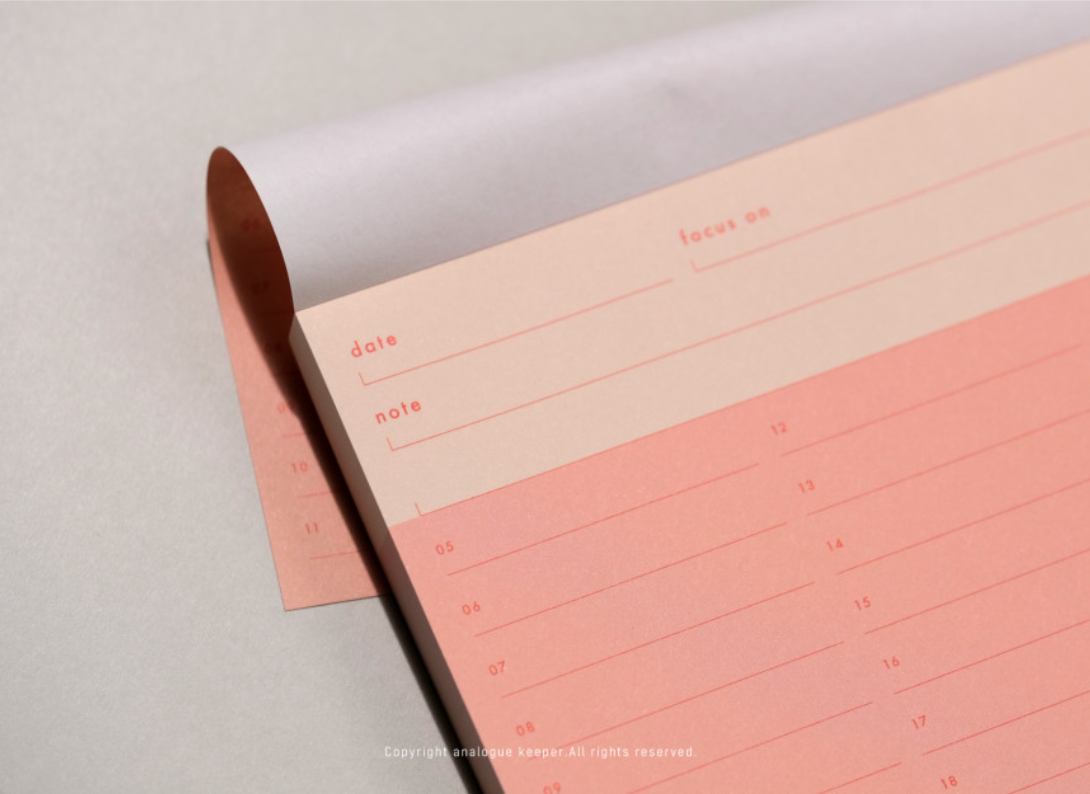 Analogue Keeper Daily Memo Pad (3 types)