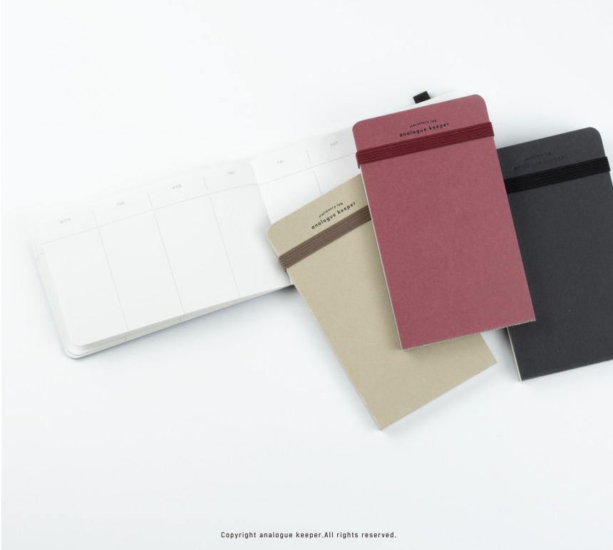 Analogue Keeper Handy Diary (2 types, 5 colours)