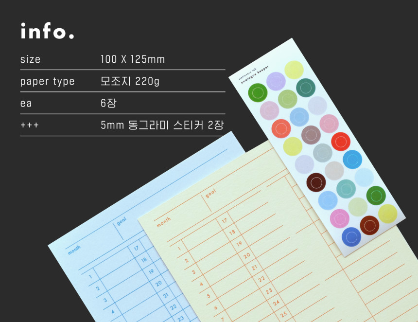 Analogue Keeper Monthly Plan Card (Blue)
