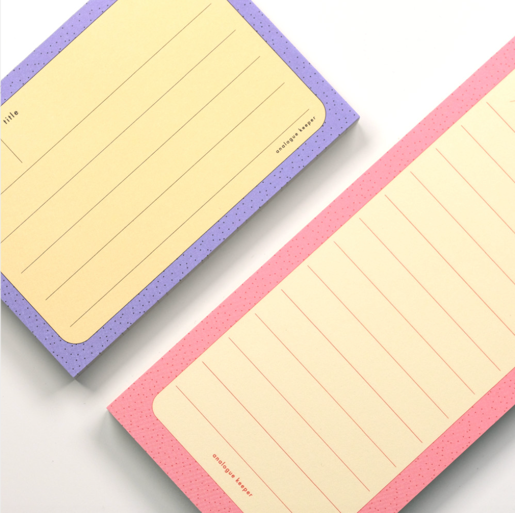 Analogue Keeper Basic Memo Pad (2 types)