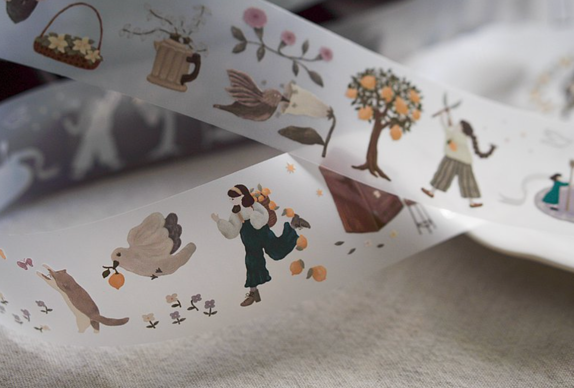 Ivy Snow Lemon Girl PET Tape