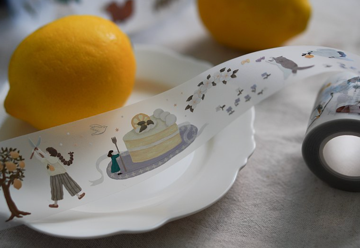 Ivy Snow Lemon Girl PET Tape