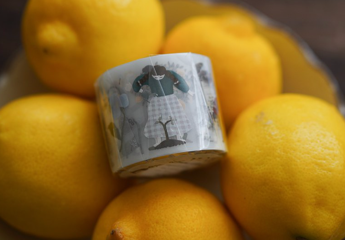 Ivy Snow Lemon Girl PET Tape