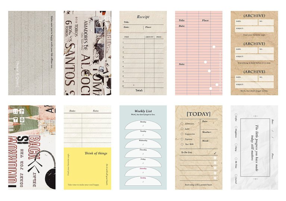 Pion Paper Set (set of memo papers)