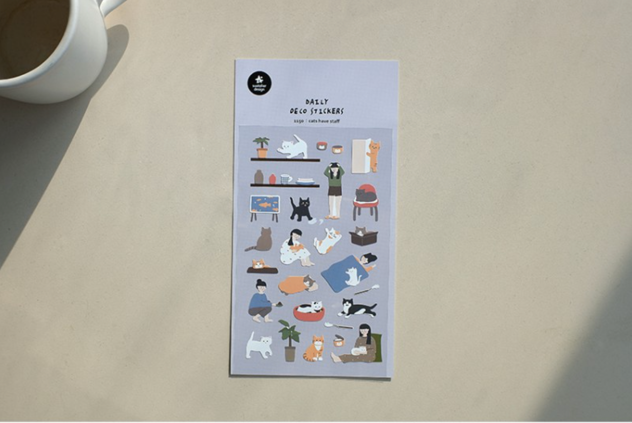 Suatelier Cats Have Staff Stickers