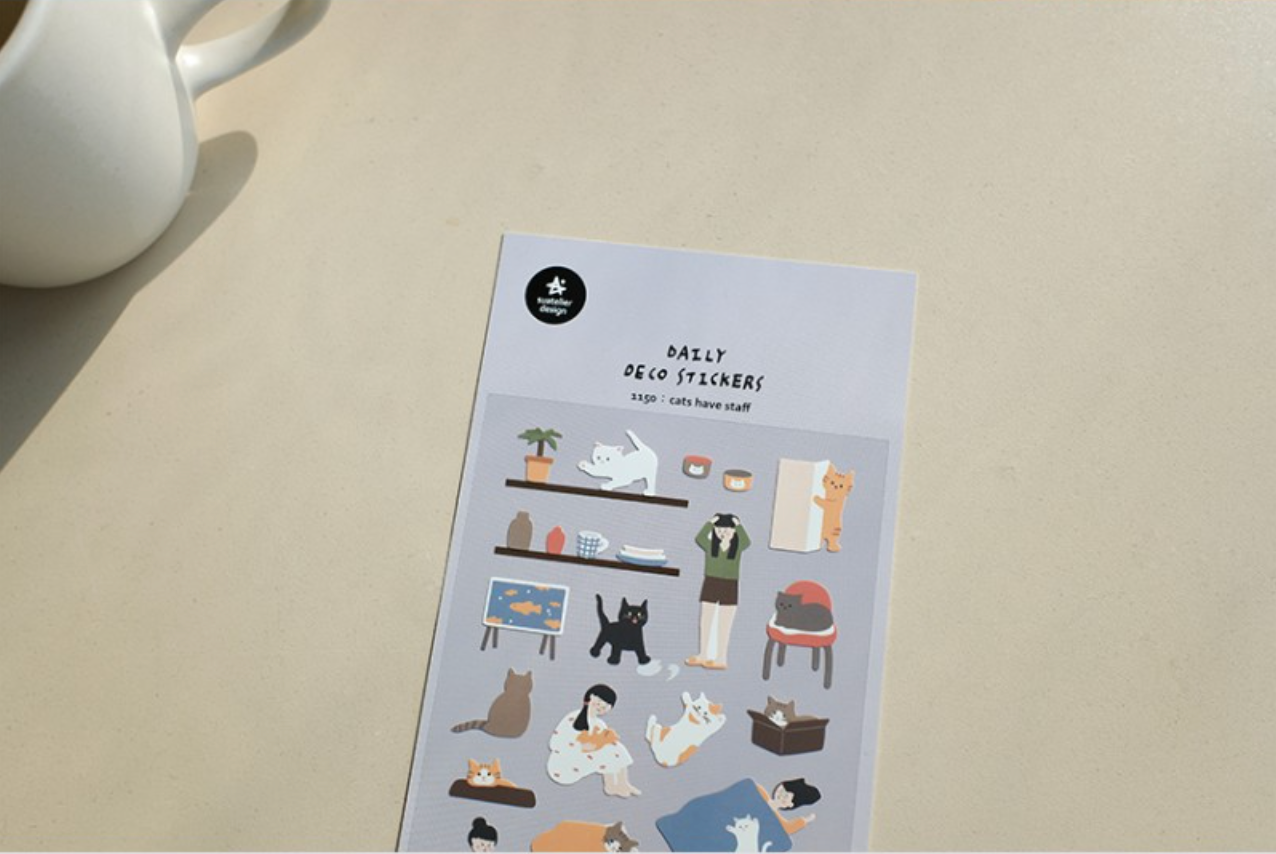 Suatelier Cats Have Staff Stickers