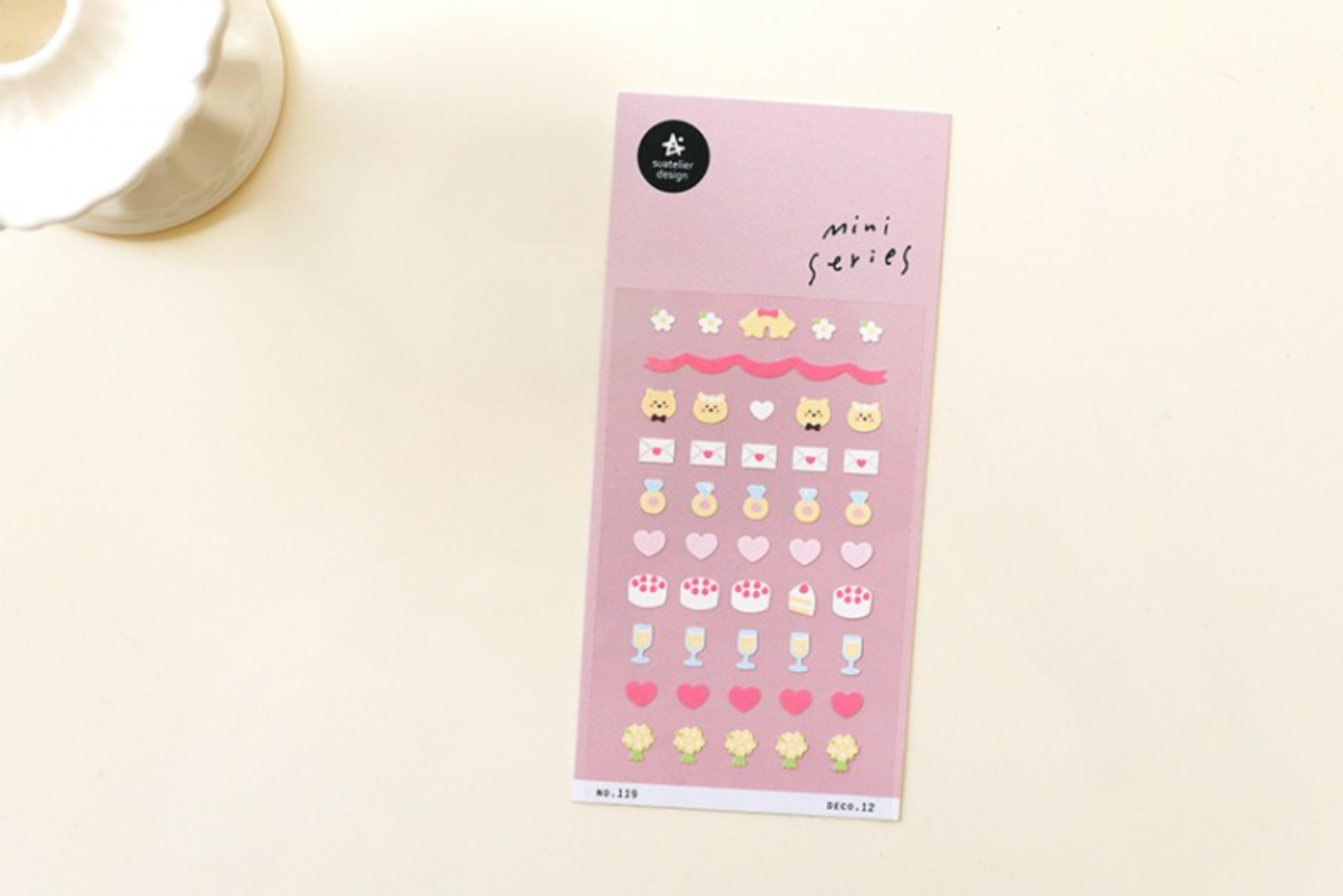 Mini Series Stickers- Deco.12 (wedding)