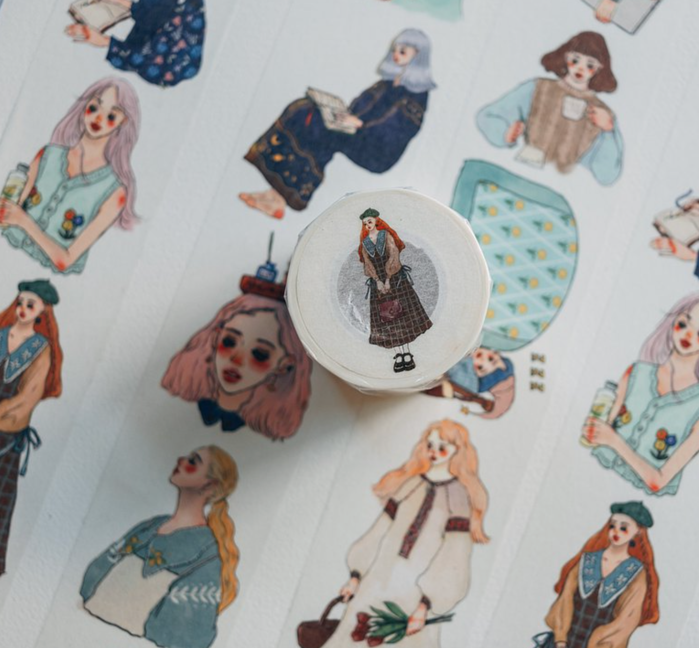 La Dolce Vita Collage Time Washi Tape (with release paper)