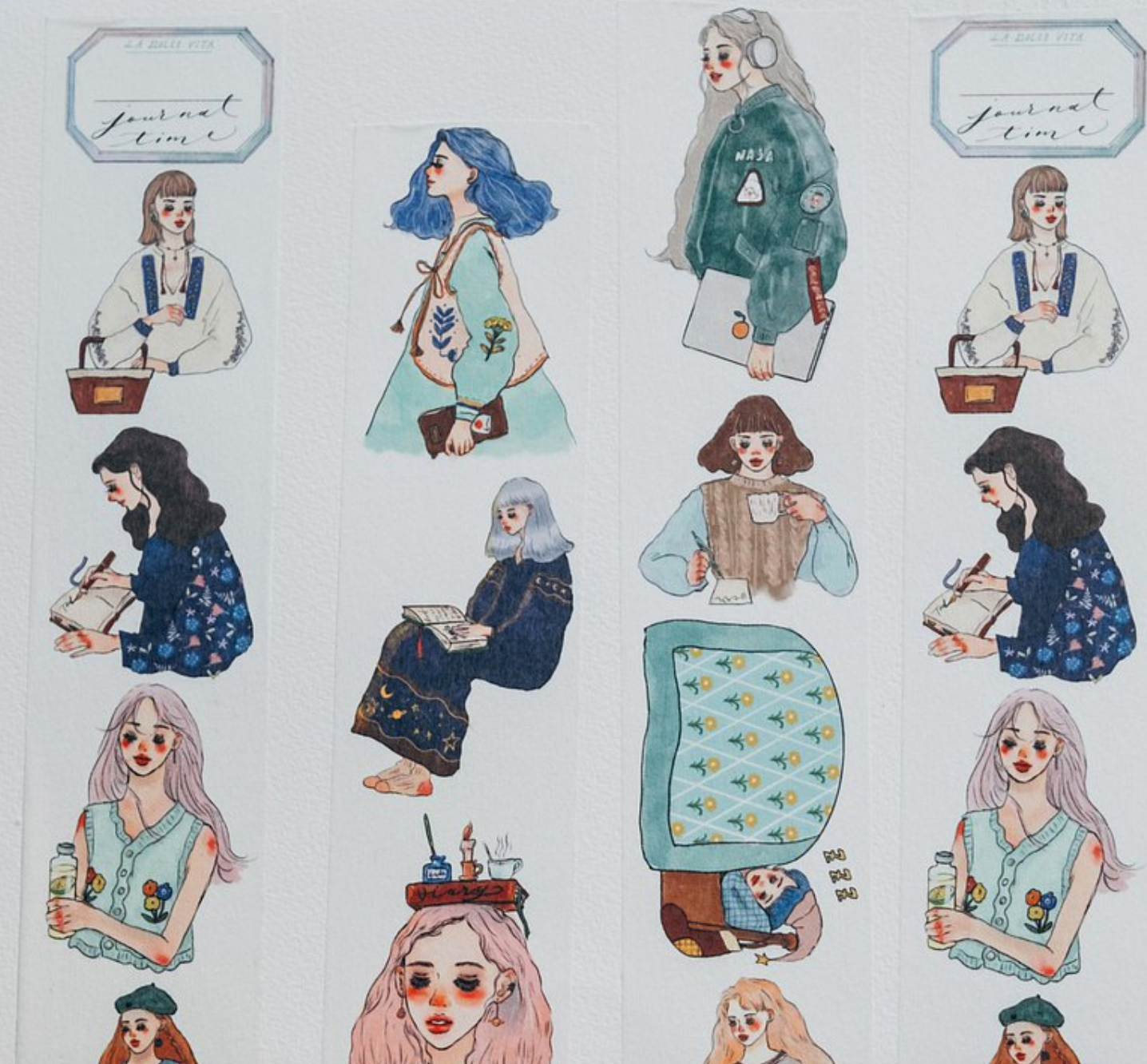 La Dolce Vita Collage Time Washi Tape (with release paper)