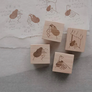 som x bighands Rubber Stamps: Celebrating Morning Routines (4 designs)