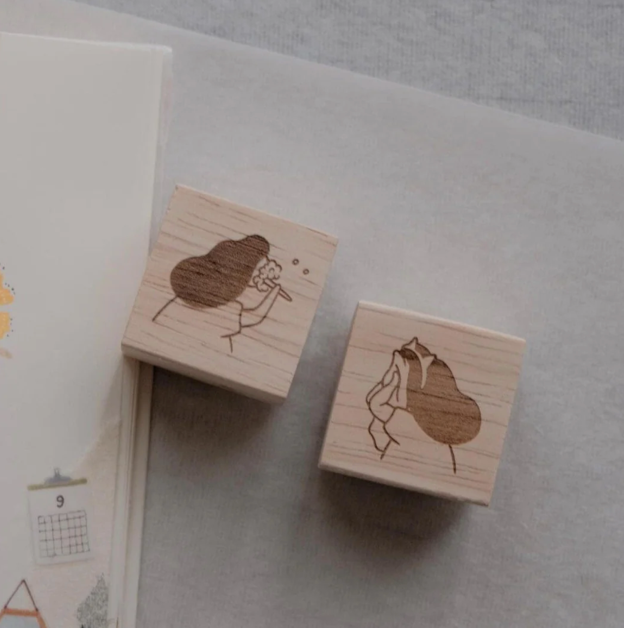 som x bighands Rubber Stamps: Celebrating Morning Routines (4 designs)