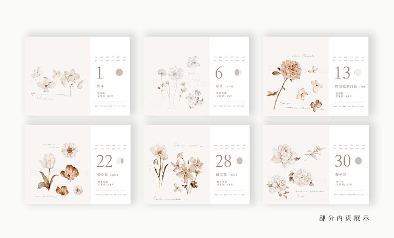 Freckles Tea Vol. 3 Undated Month Calendar