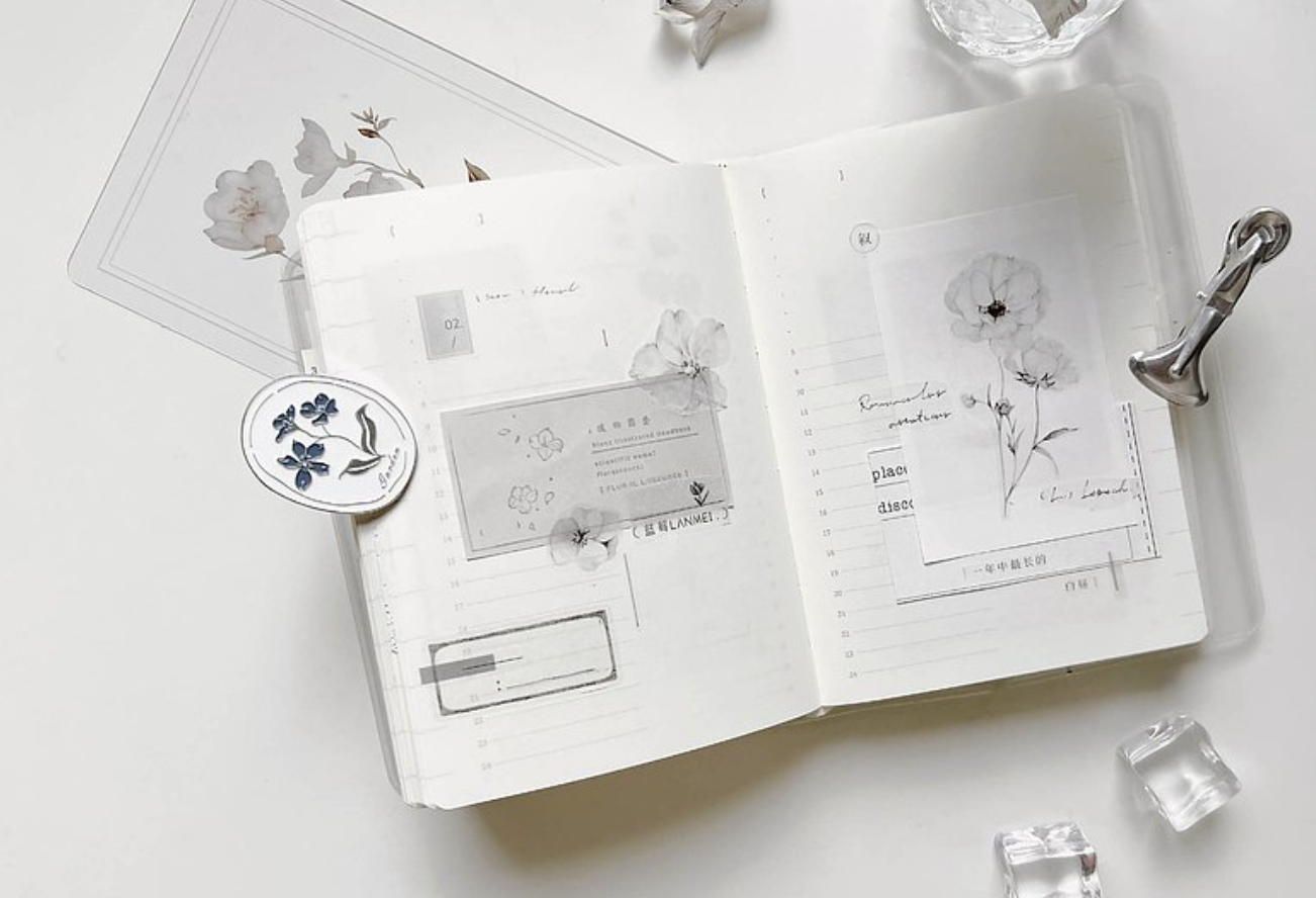 Freckles Tea Vol. 3 PET Tape: White Blue Mist