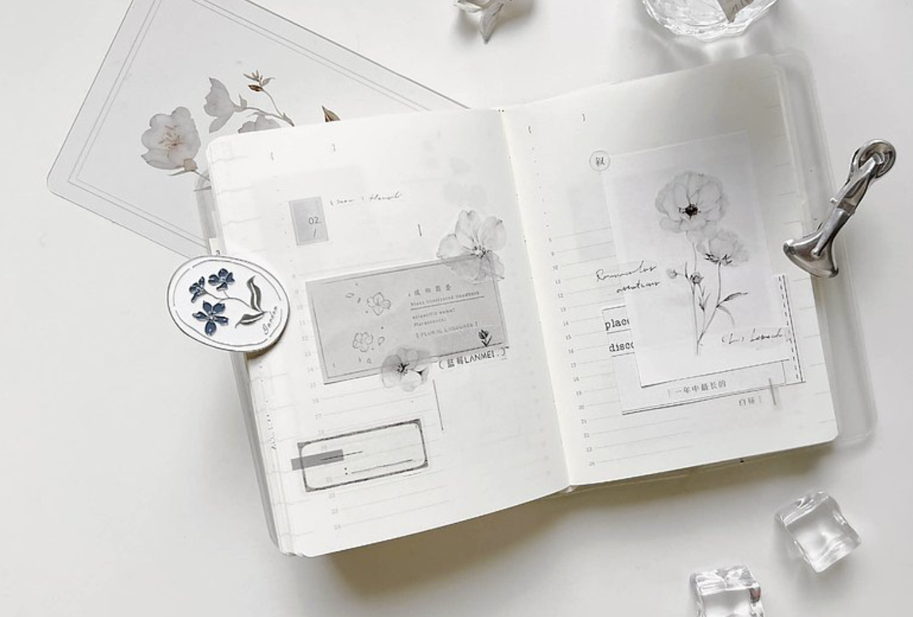 Freckles Tea Vol. 3 PET Tape: White Blue Mist