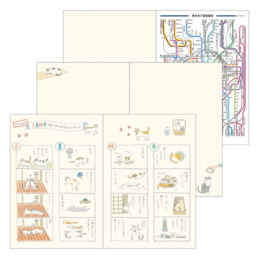 Midori 2024 B6 Pocket Diary: Cat