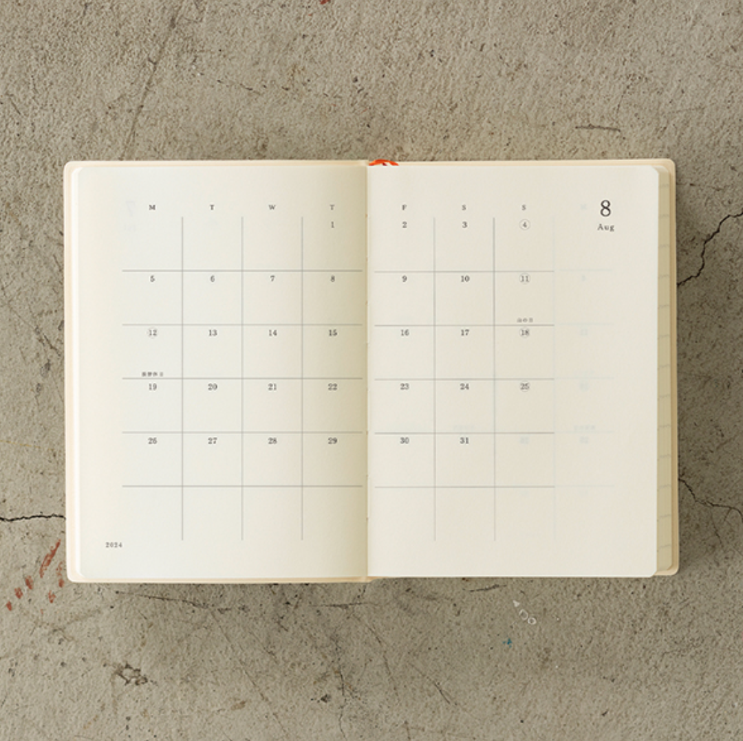 Midori 2024 MD 1 Day 1 Page Diary-A6