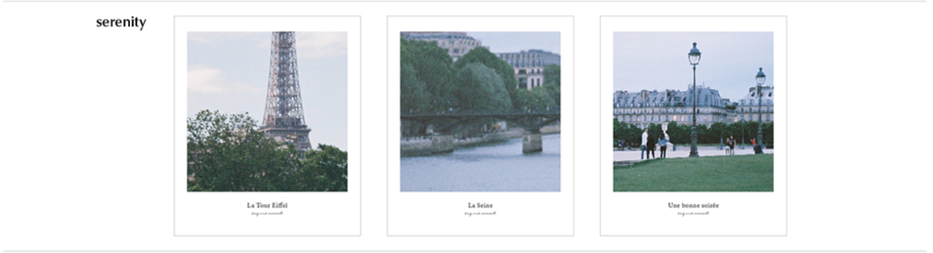 Day and Moment Moments Polaroid Postcard: Paris (4 types)
