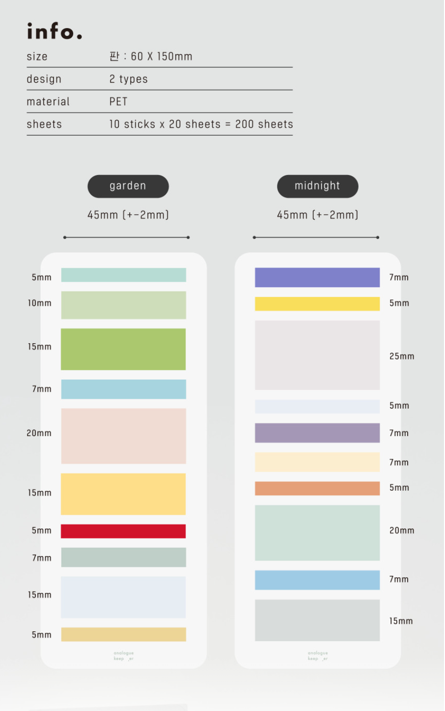 Analogue Keeper Index Flag (2 types)
