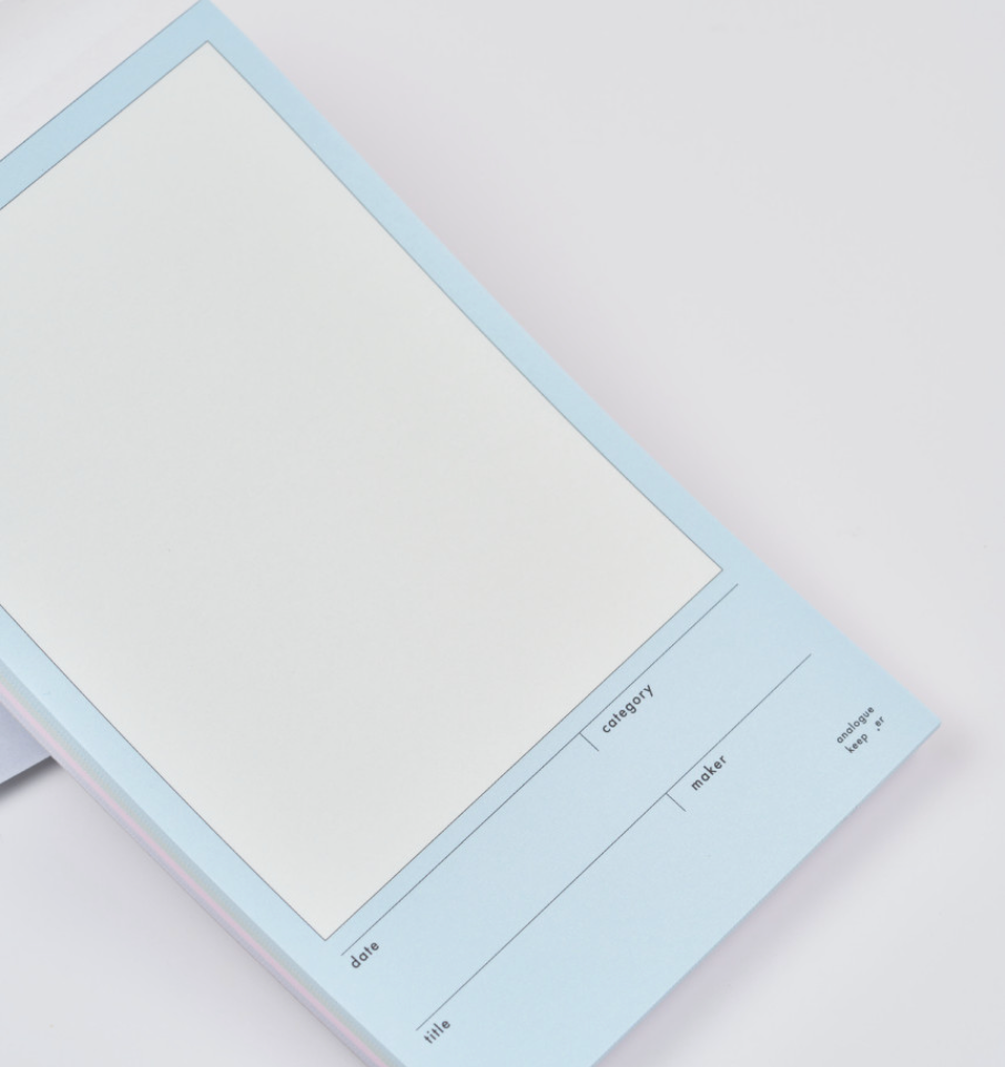 Analogue Keeper Record Memo Pad
