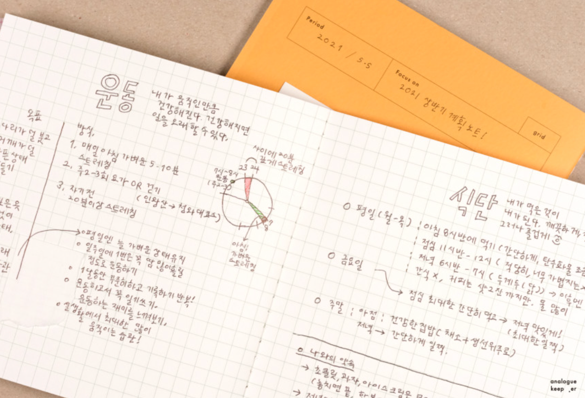 Analogue Keeper PP Note Book (4 types, 8 colours)