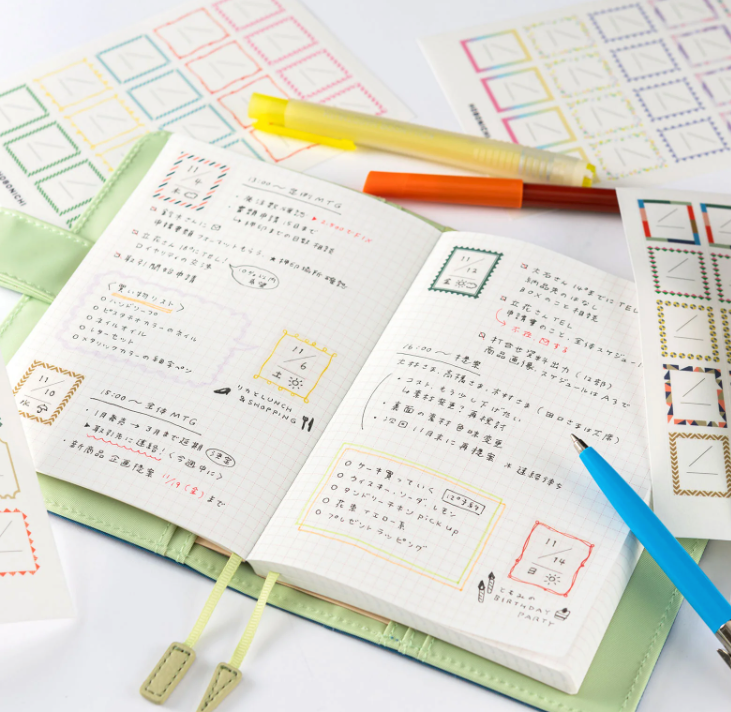 Hobonichi Frame Stickers for Dates